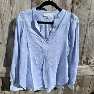 Small Light Blue LOFT Blouse